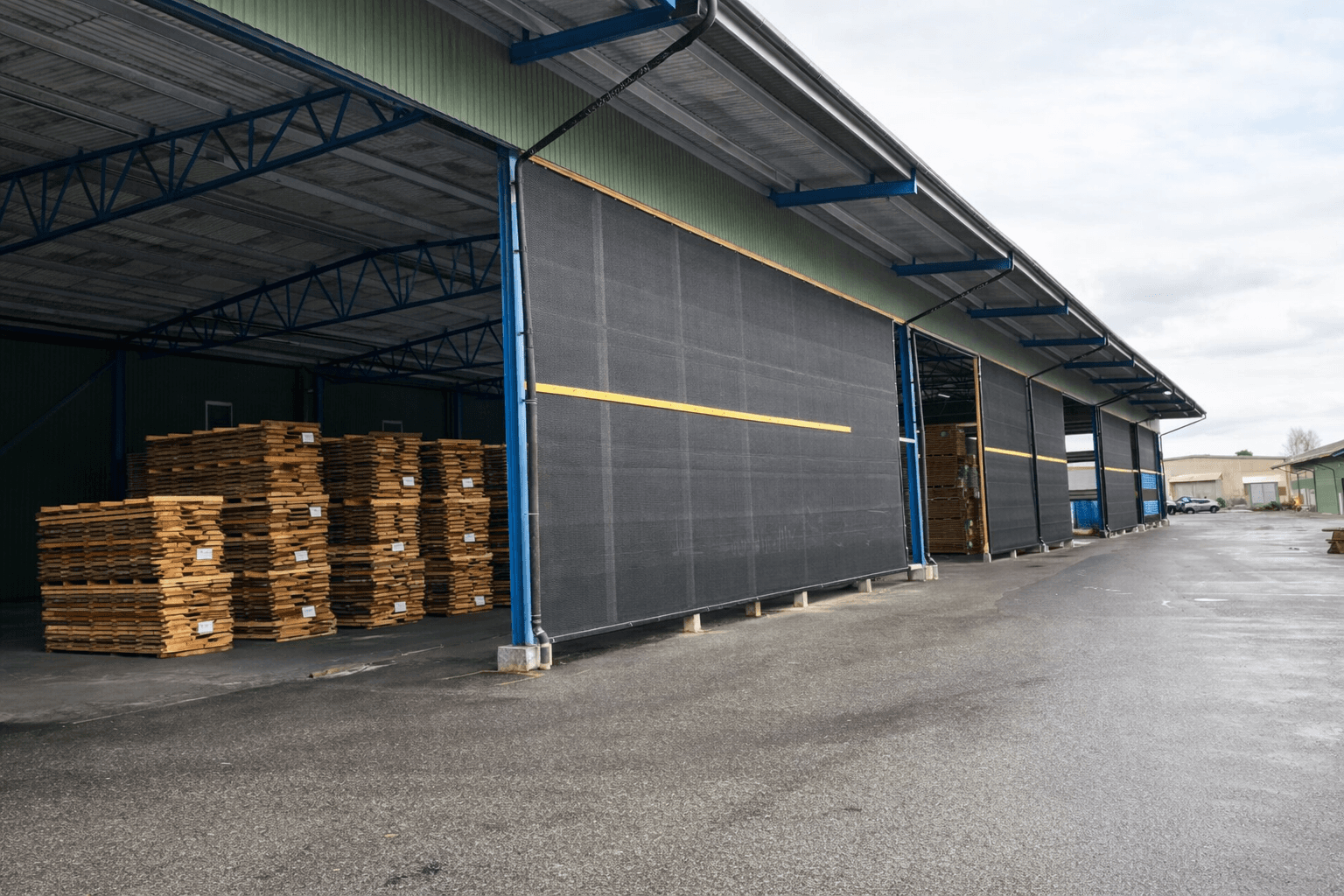 Finmaskigt nät för ställningsinbyggnad