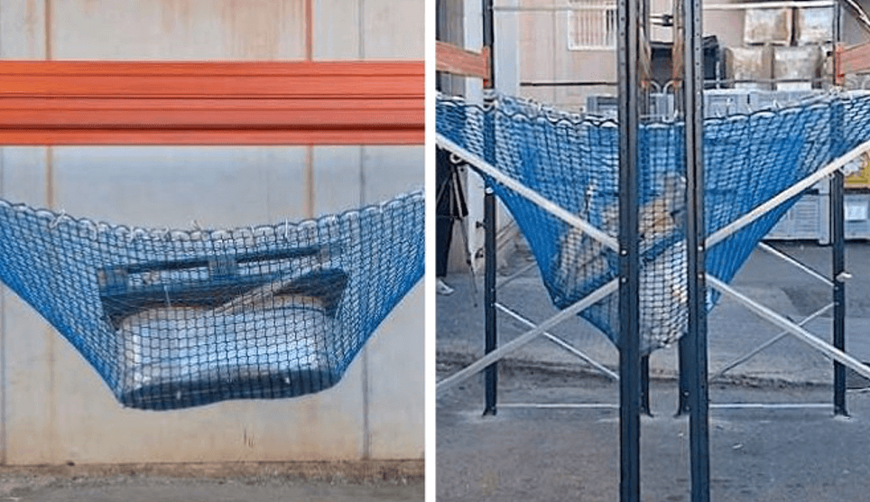 Industrinät lanserar vidareutvecklat fallskyddsnät – testat för 1000 kilo