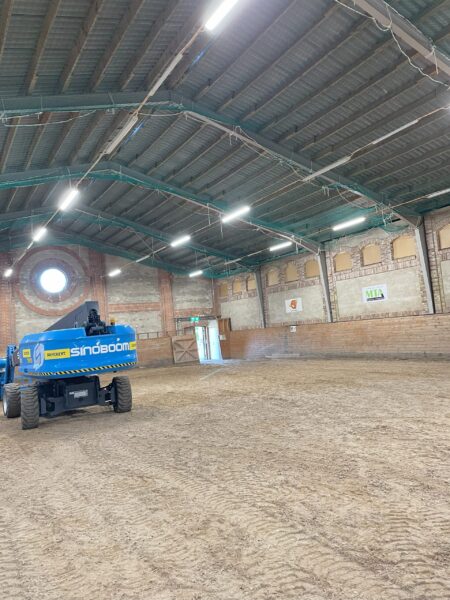 Industrinät har installerat fallskyddsnät i Halmstad